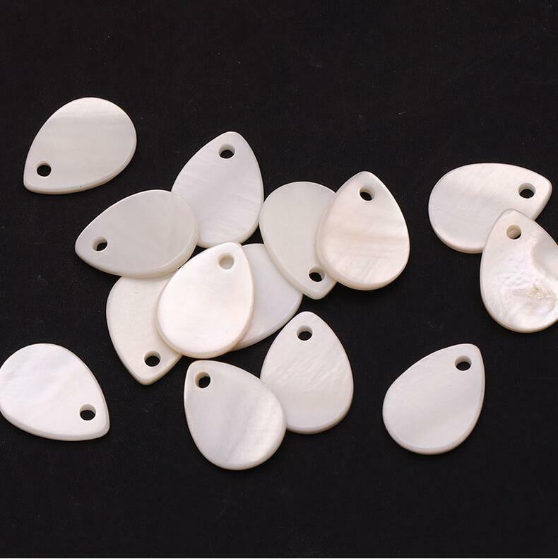 50pcs Water Drop Shape Shell Beads DIY Handmade Jewelry pendant Accessories