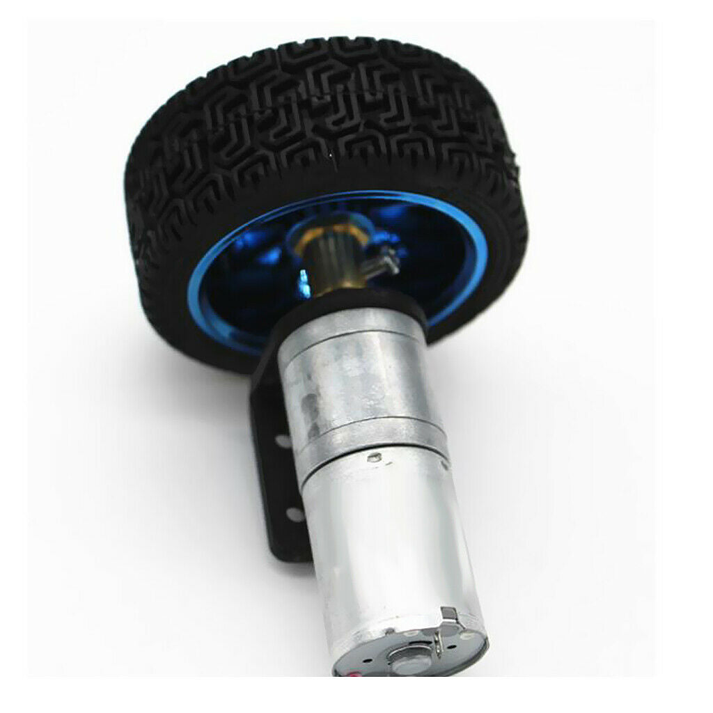 6V 130RPM DC Electric Motor Gear  Reducer Gear Motor Tire for Smart Car