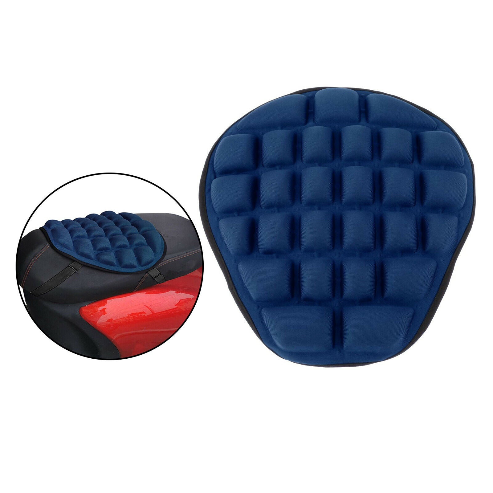 4Pcs Airbags Air Motorbike Seat Cushion Large Shock Absorption for Saddles