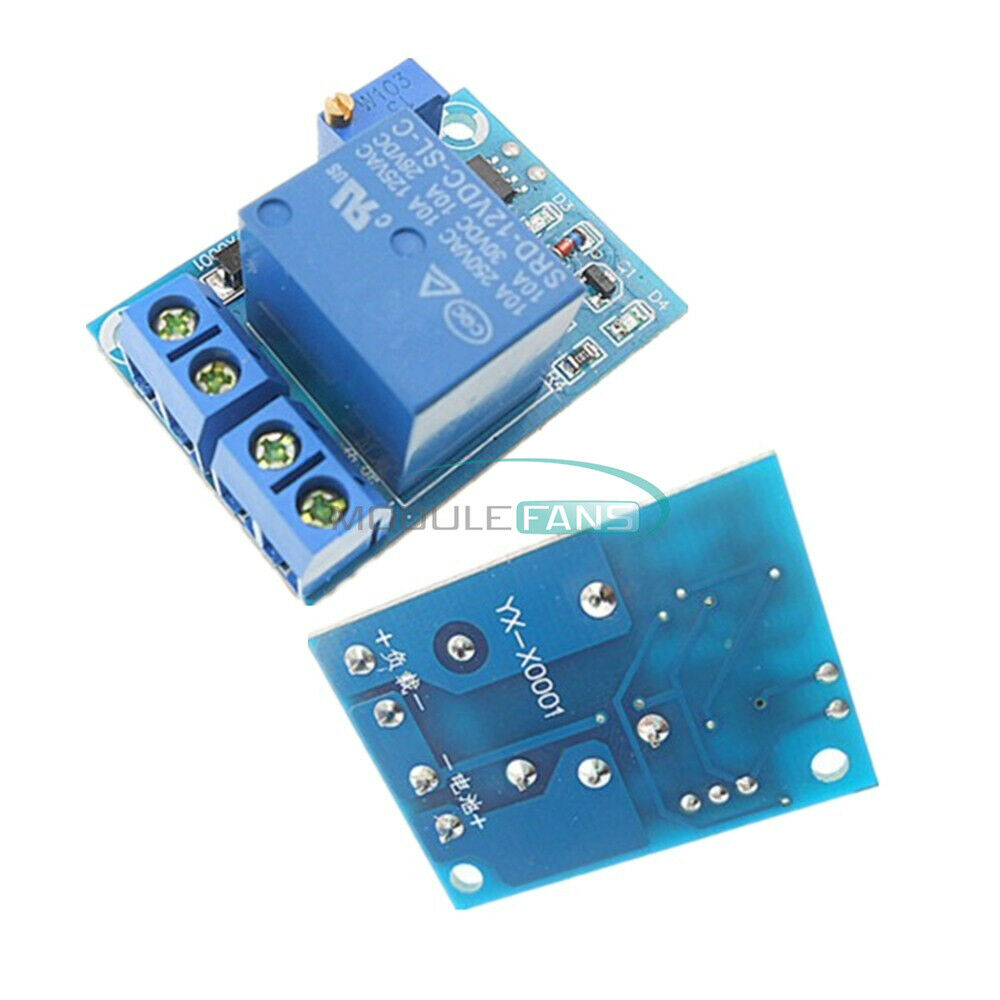 2PCS DC12V Battery Low Voltage Auto Cut off Switch Controller Protection Module