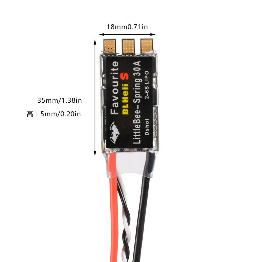 4pcs Spring 30A ESC OPTO 2-6S LIPO Supports for Mulitshot DSHOT OneShot125