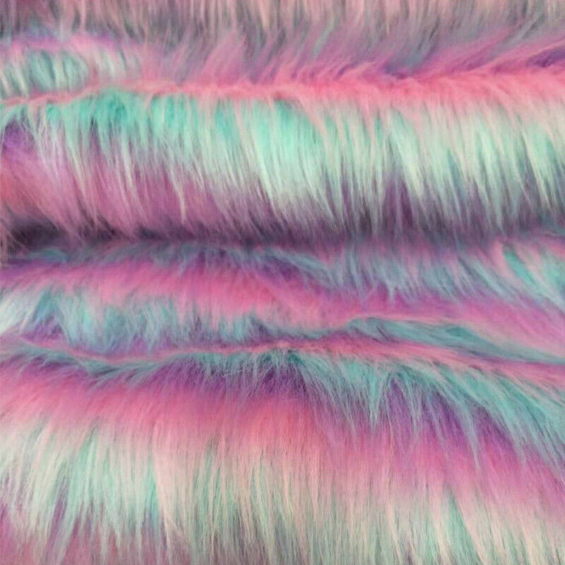 40*60cm Colorful Stripe Soft Plush Fabric DIY Clothing Home Textiles Material