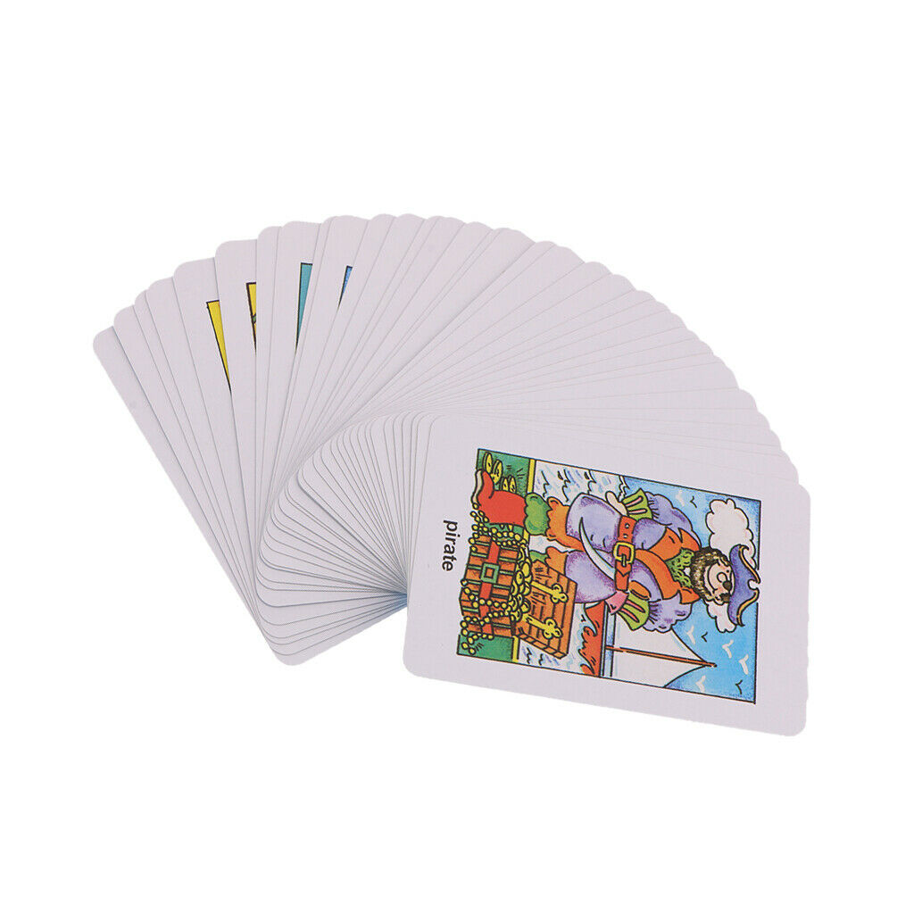 36 Pieces Preschool Educational Sight Word Flash Cards Picture Word Card #2