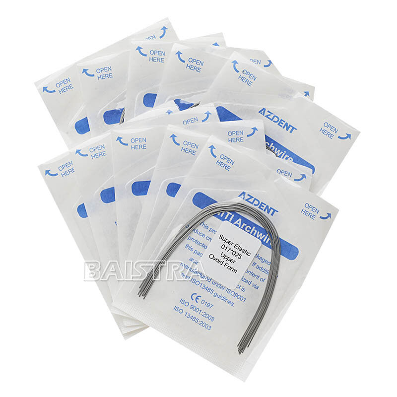 50 bags Dental Orthodontic Arch Wire Super Elastic Niti Rectangular 17x25 Upper
