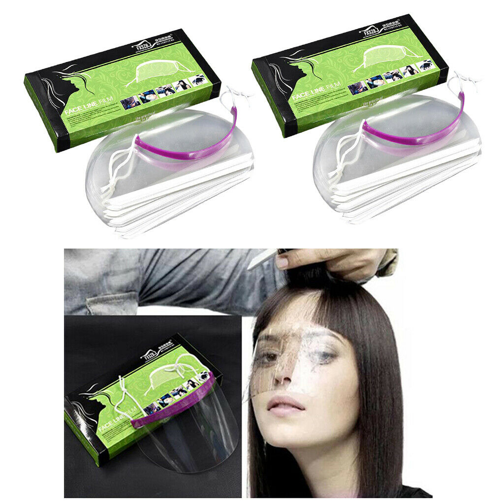 100x Barber Salon Hairspray Face Shield Cover Hair Styling Face Eye Protect