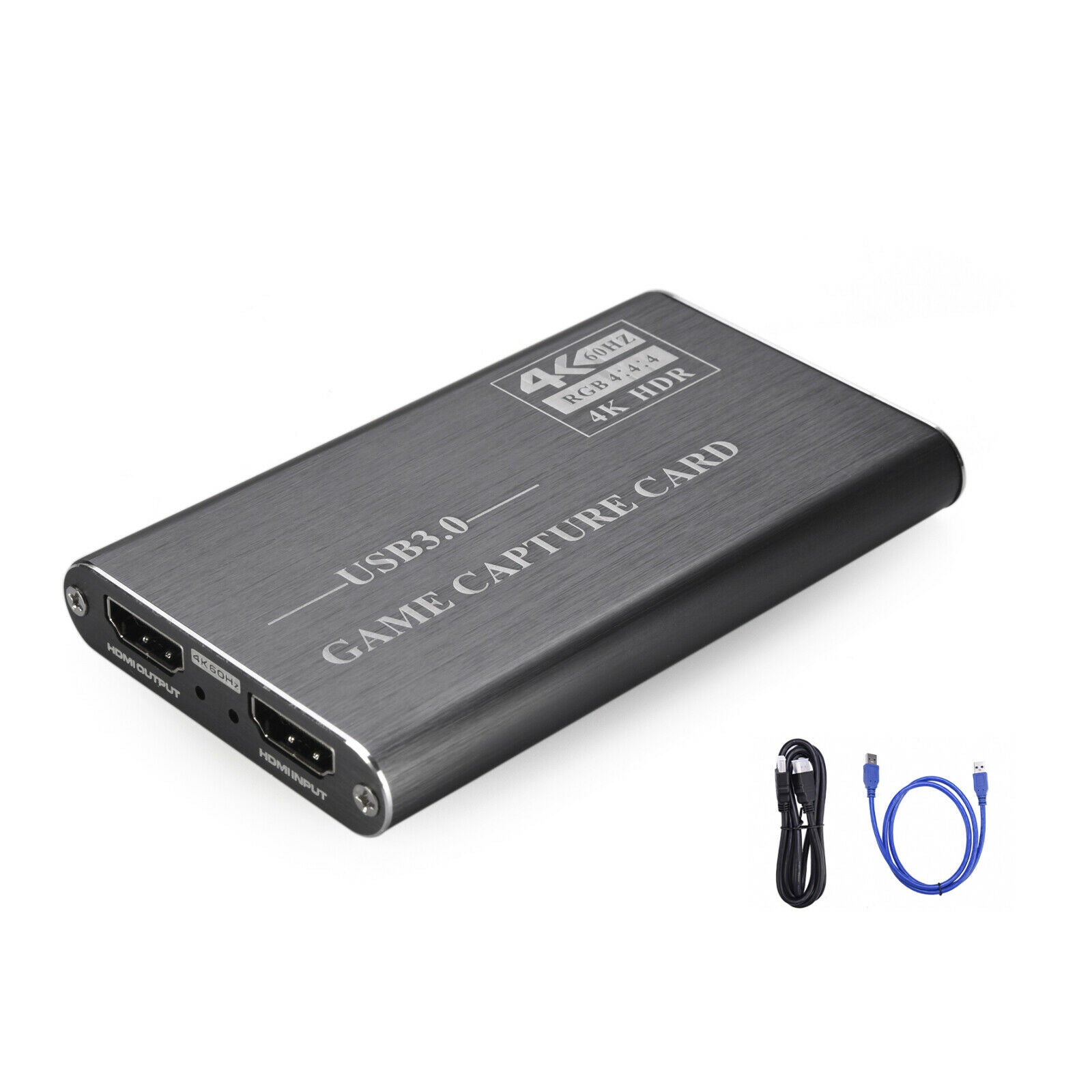 4K HDM to CAB 3.0 Game Video Capture Box Dongle 60fps HD Video Recorder Gray