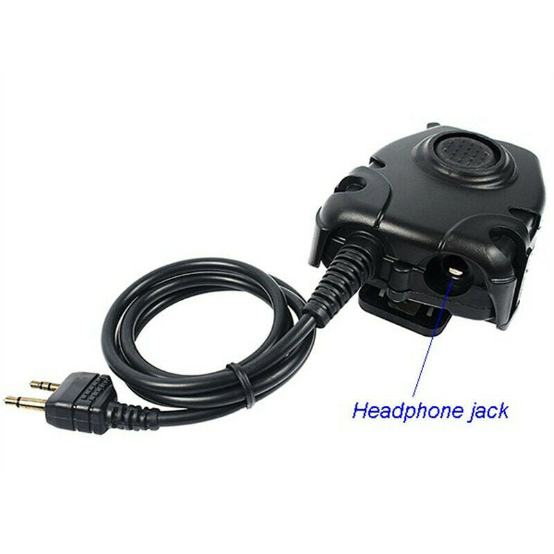 Waterproof PTT Cable for Radio Walkie Talkie GXT LXT Alan Midland Line Plug