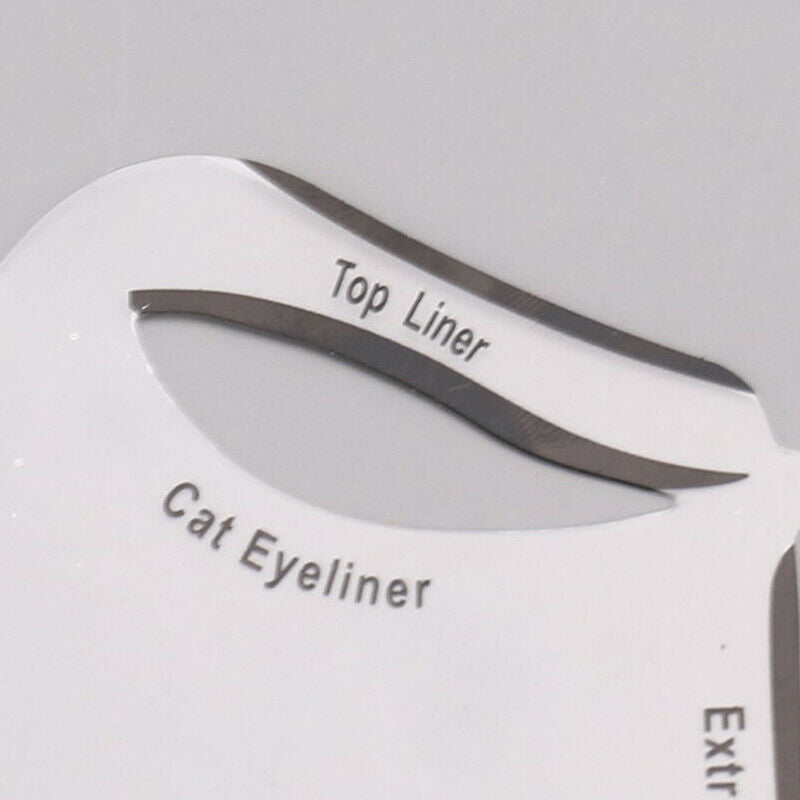 Cat Eyeliner Stencils Winged Eyeliner Stencil Models Eyebrows Card Makeup.l8