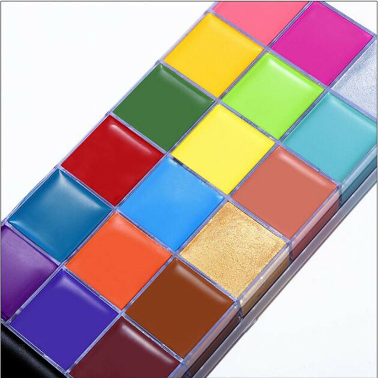 20 Colors Face Body Painting Oil Palette, Safe Kids Flash Painting, Oil Based