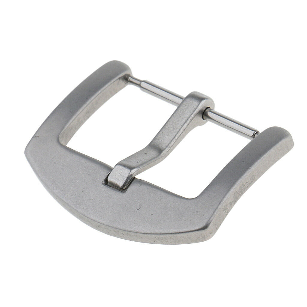 Matte Finished Stainless Steel Spring Bar Watch Strap Bands Buckle 22mm