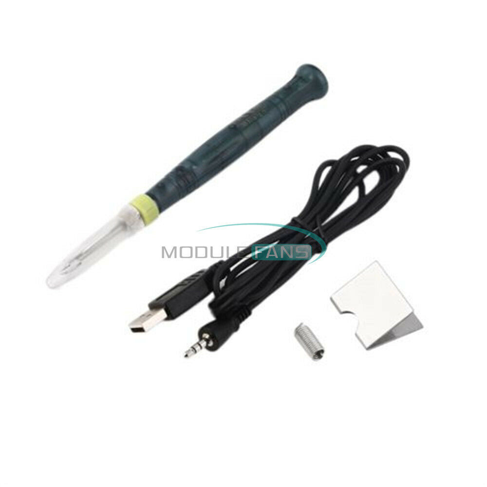 Mini USB DC 5V 8W Electric Powered Soldering Iron Pen/Tip Touch Switch DIY Kits