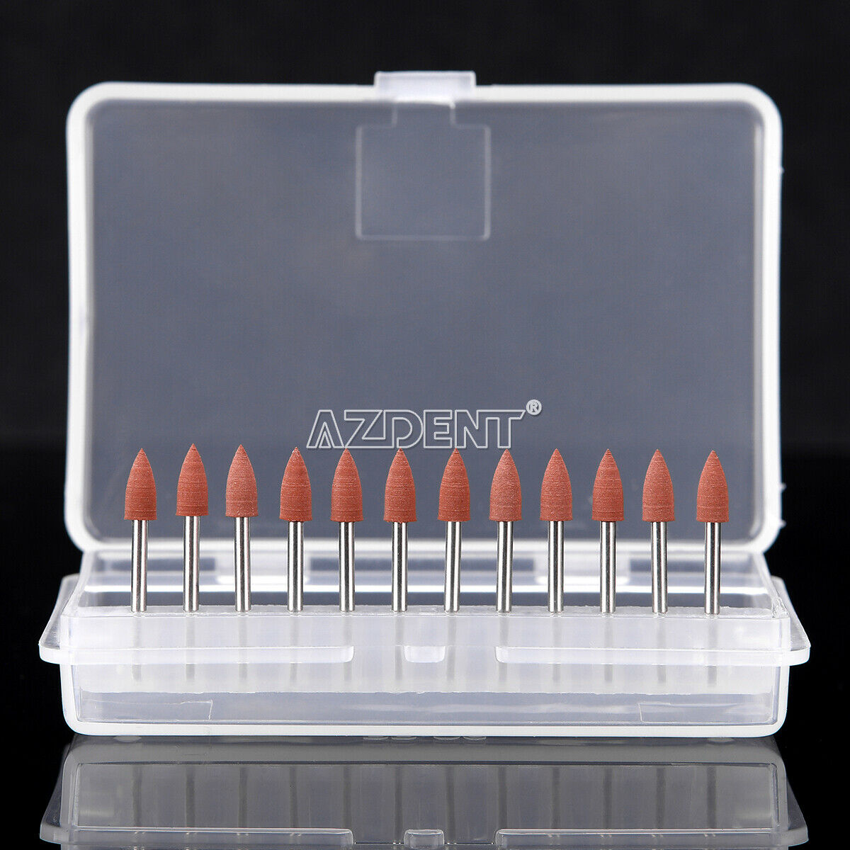 50X 12pcs/kit Dental 0413 Brownie Polishers Friction Grip FG Mini Points 1.6mm