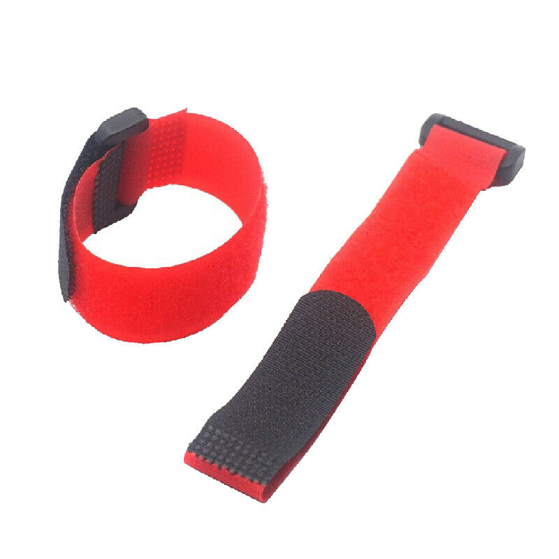 Black Carbon Fiber Battery Mounting Plate with Cable Ties, for 1/10 RC AXIAL ST7