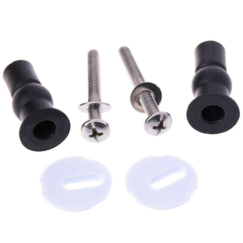 2pc Toilet Seat Top Fix Screws Fixings Universal Expanding Rubber ScrewVGND W SJ