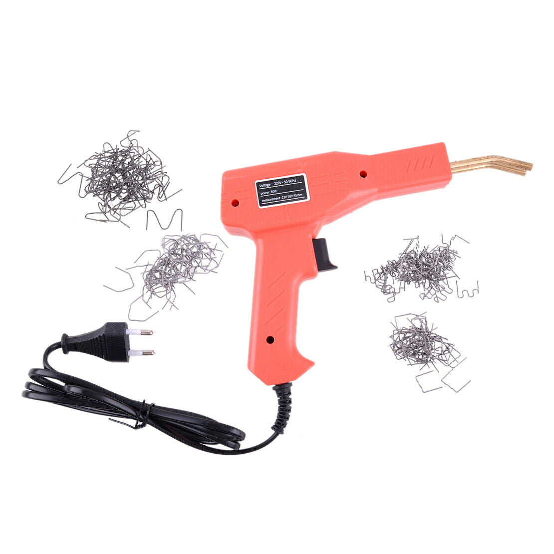 Kit Bumper Hot Stapler Machine Handy Plastic Welder Garage Repair Welding Tool