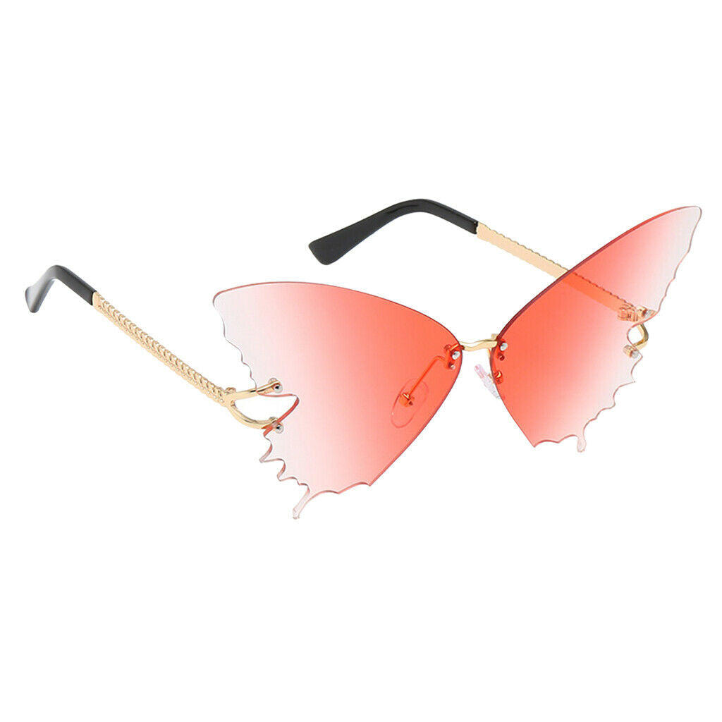 5Pcs Women Trendy Butterfly Sunglasses Metal Frame Party Eyewear Glasses