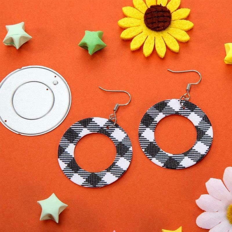 16pcs/set Waterdrop Earrings Metal Cutting Dies Stencil DIY Scrapbooking Album