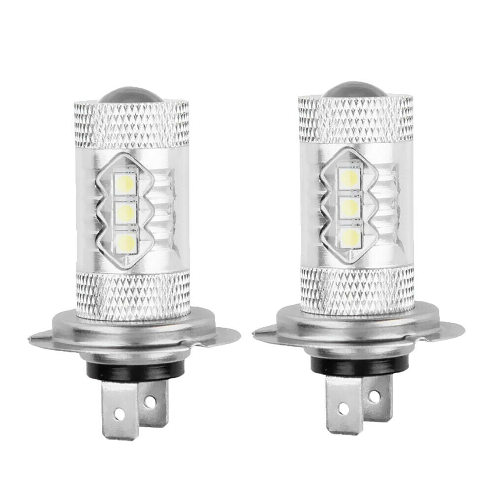 2 Pieces Car H7 80W White LED Fog Driving Lights For Hyundai Genesis Sonata