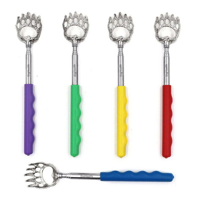 Handy Telescoping Massage Self Back Scratcher Bear Claw Back Itching Scra.l8