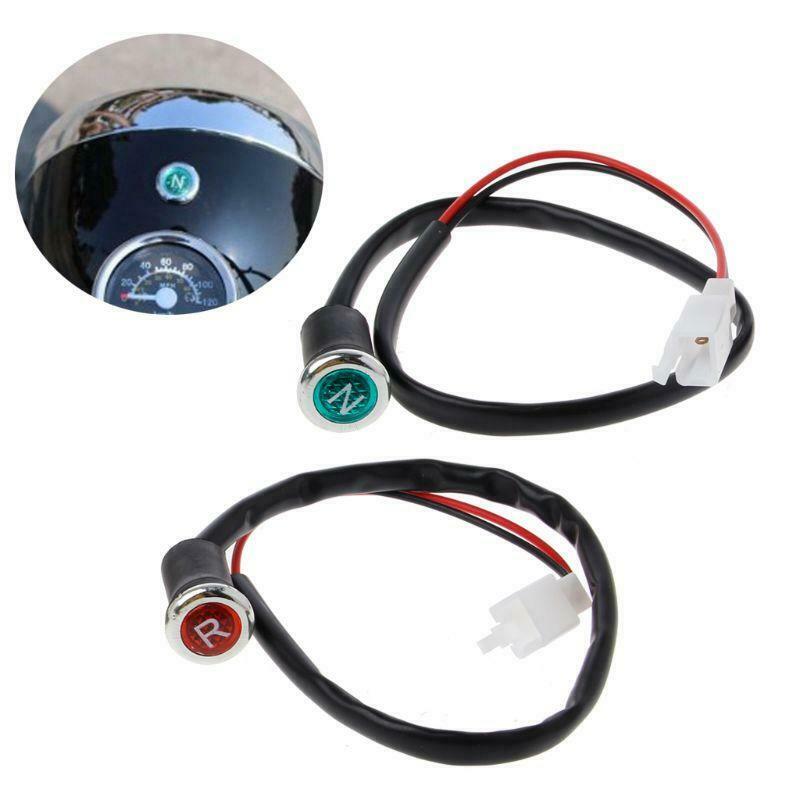 2Pcs Neutral Reverse Motorcycle N/R Light Indicator ATV Light Gear For 50cc 110c