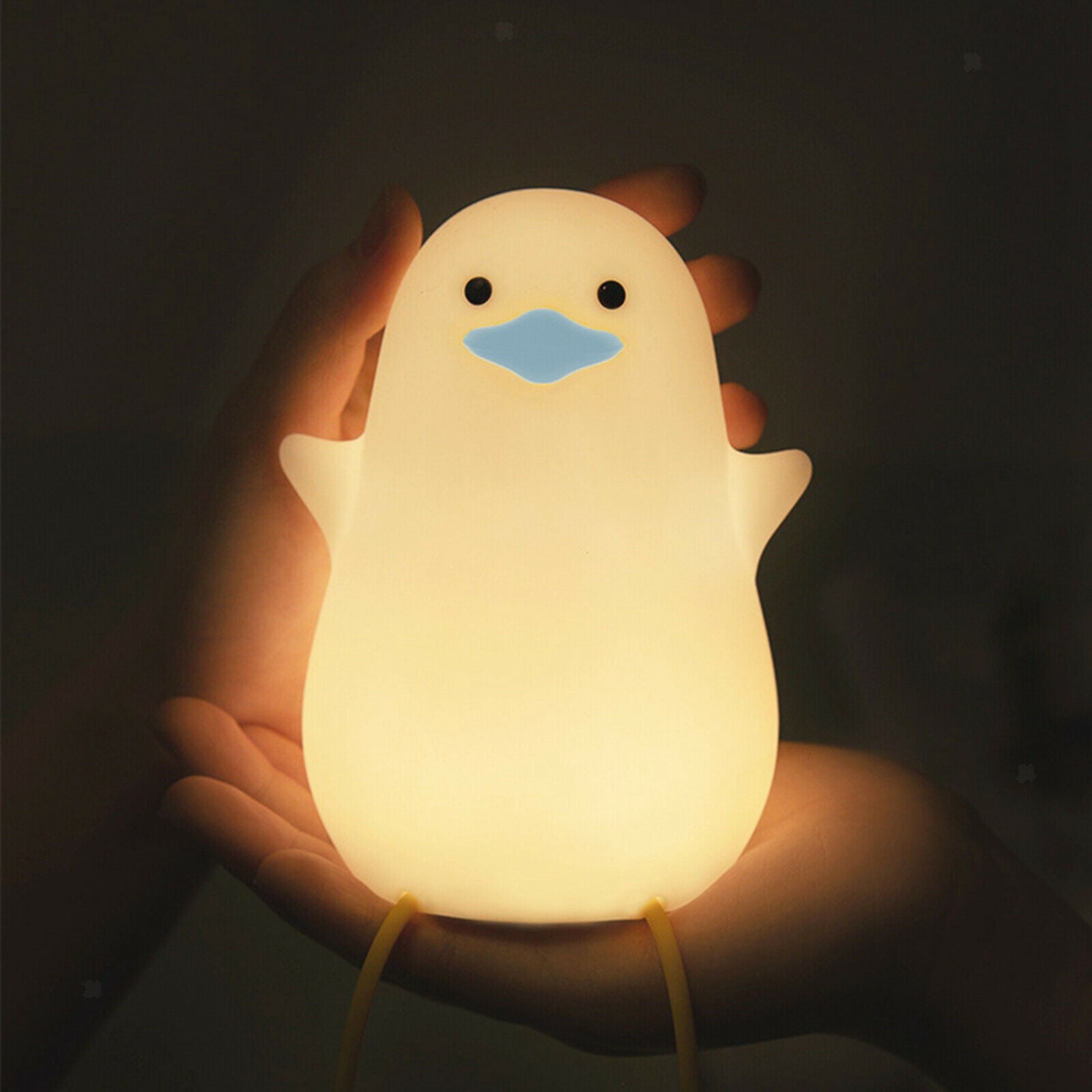 Seagull Silicone Night Light Soothing Nursery Lamp for Kids Baby Bathroom