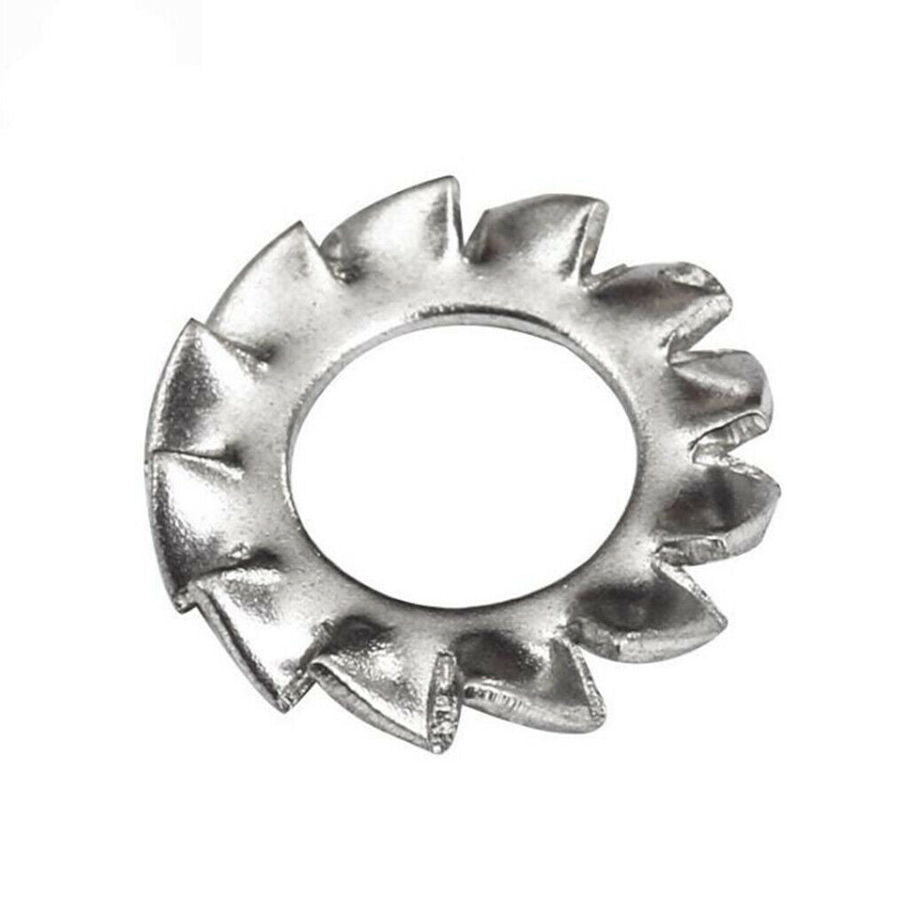 700pcs Lock Washers Galvanized Serrated Tooth Lock Washer Flat Washer Set