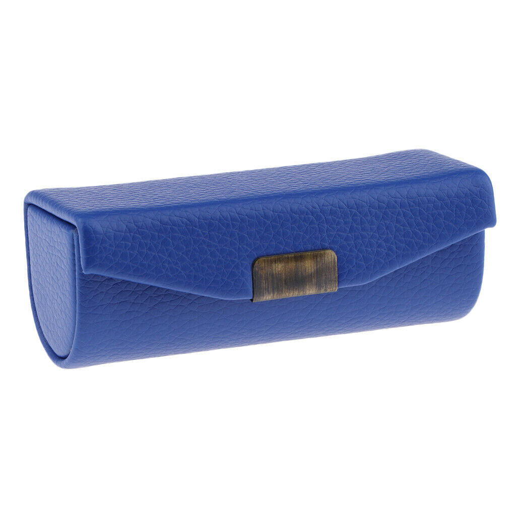 10Pcs 10 Colors Leather Lipstick Case Holder Storage Box mirror Purse Pocket