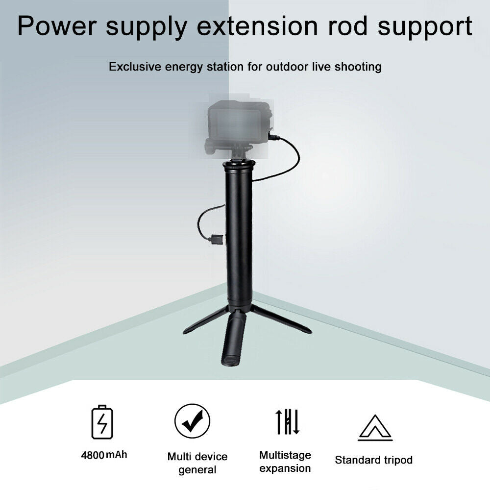 Portable Charging Stand Holder Mobile Phone Fill Light Extendable  Pole Bracket