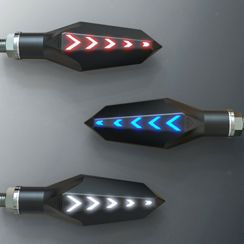 Daytime Running Lights LED High Brightness for Motorcycles ABS Plastic Blue