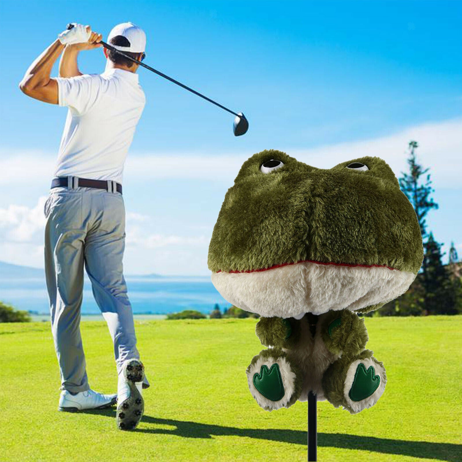 Animal Golf Driver Fairway Wood Head Cover 460cc Driver Headcover Protection