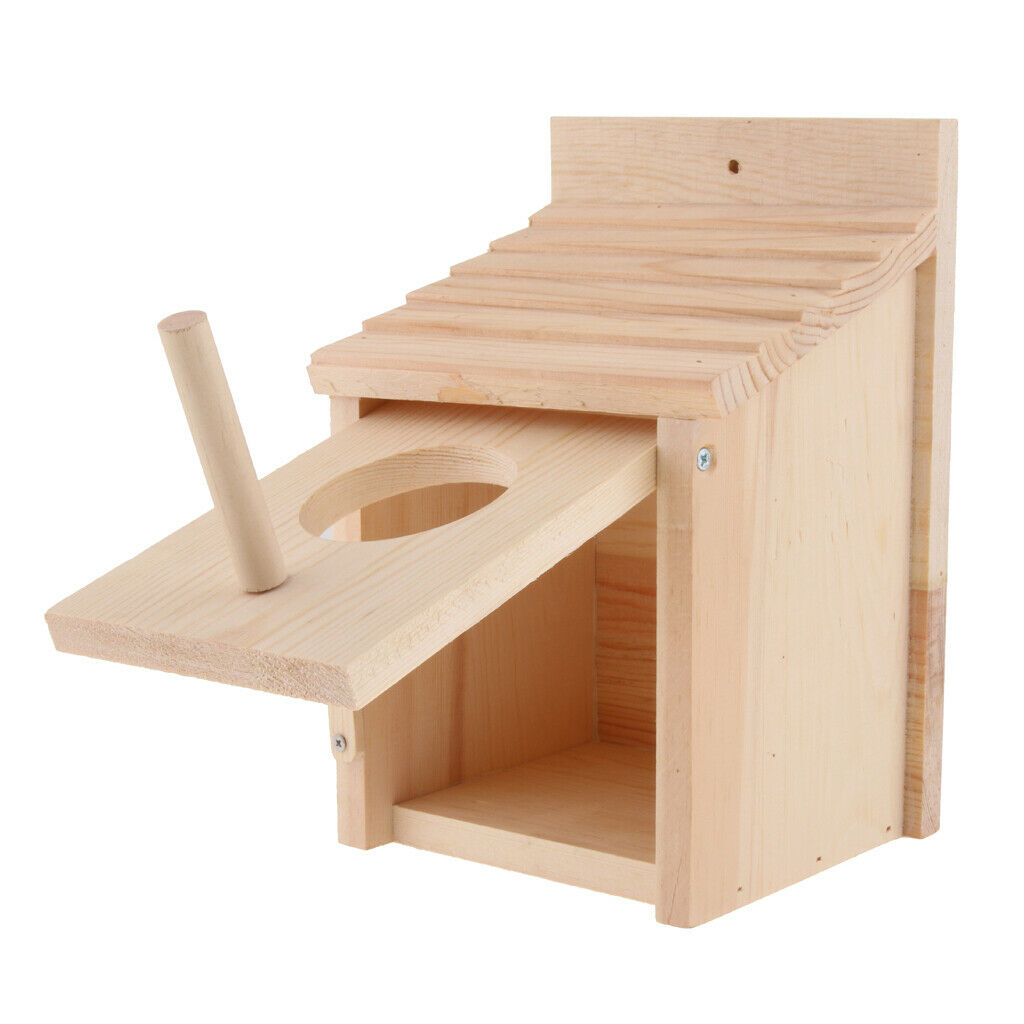 Traditional Novelty Hanging Bird Nesting Box House Garden Decoration