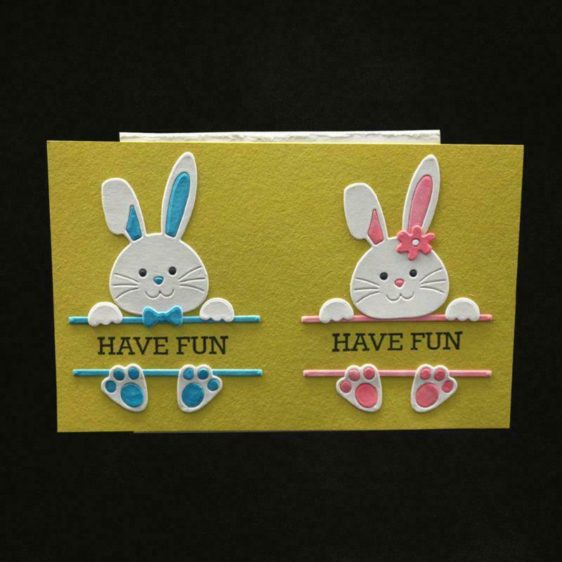 Bow Rabbit Metal Cutting Dies Stencil Scrapbooking DIY Album Stamp Paper Emboss