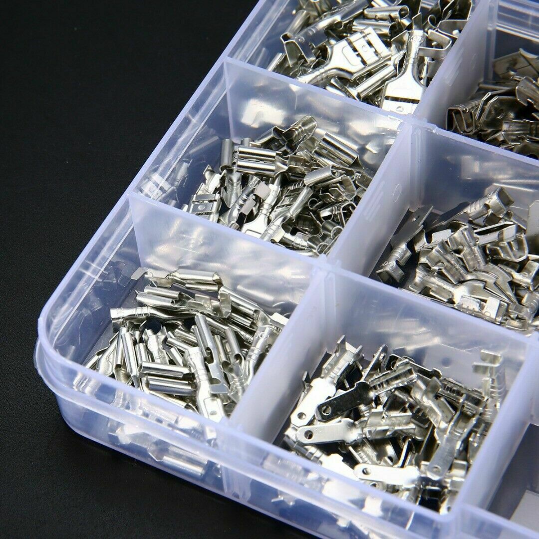 270pcs 2.8mm 4.8mm 6.3mm Male+Female Spade Crimp Terminal Connector Kit Auto Car