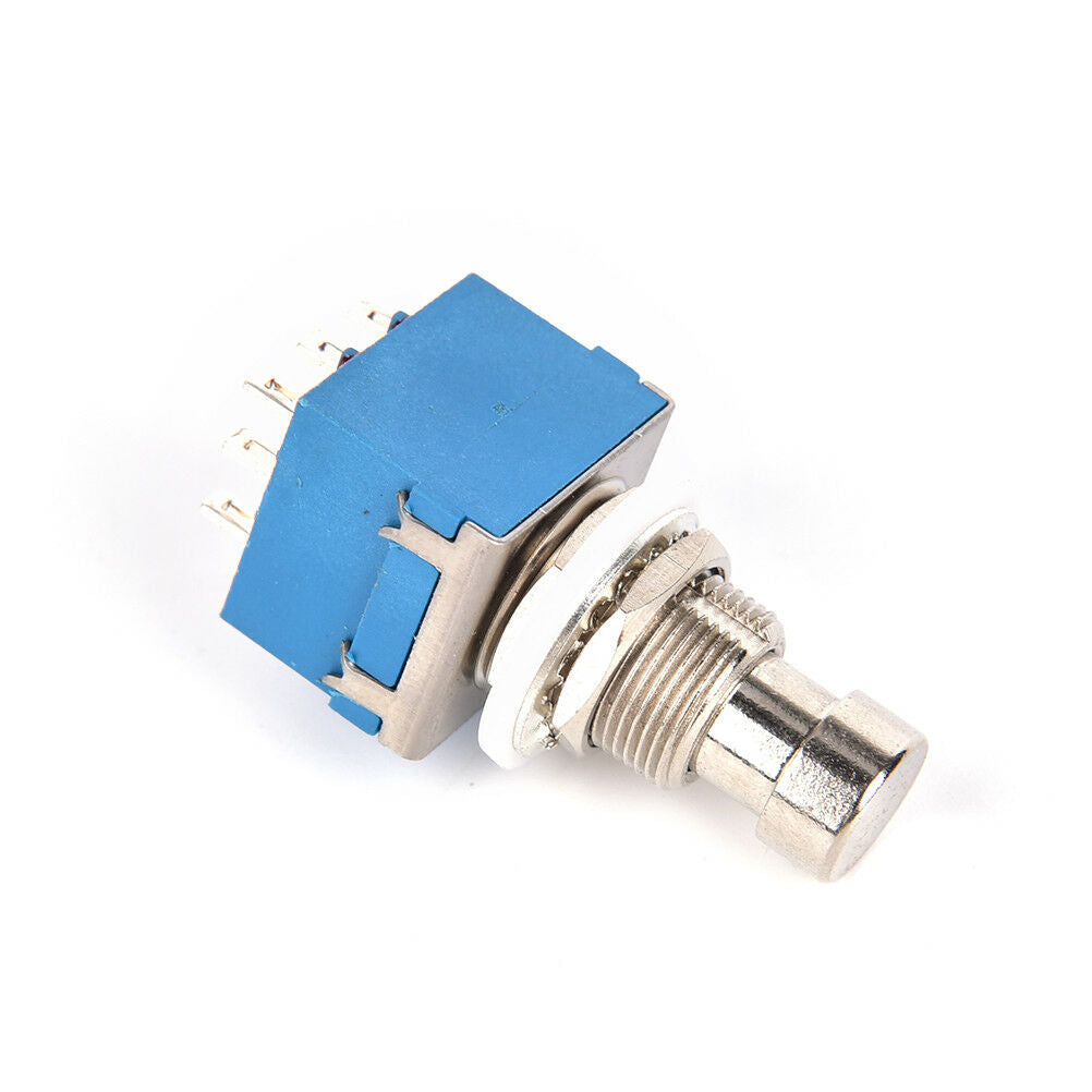 9-Pin 3Pdt Guitar Effects Pedal Box Stomp Foot Metal Switch True Bypass Blue  Rf