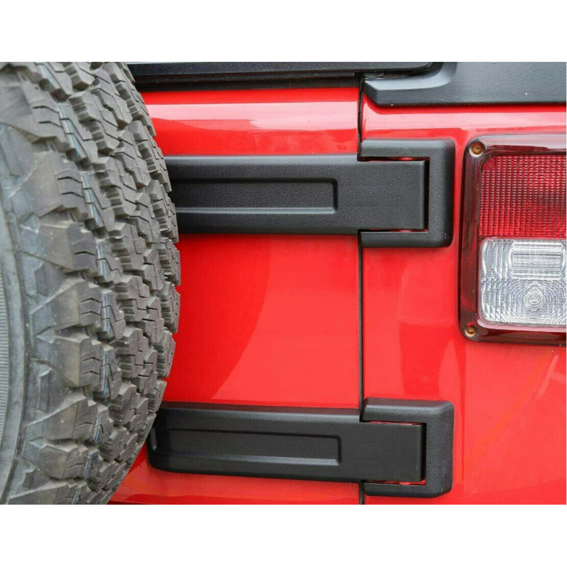 Spare Tire Bracket Tailgate Hinge Cover Trim fit for Jeep Wrangler JK of 2007-17