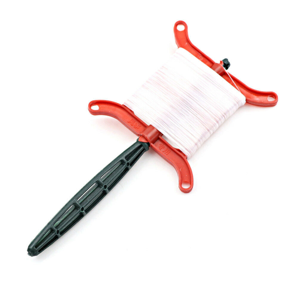 50M Flying Kite Line Polyester WhiteColor Line Board Outdoor KiteFlying To.l8