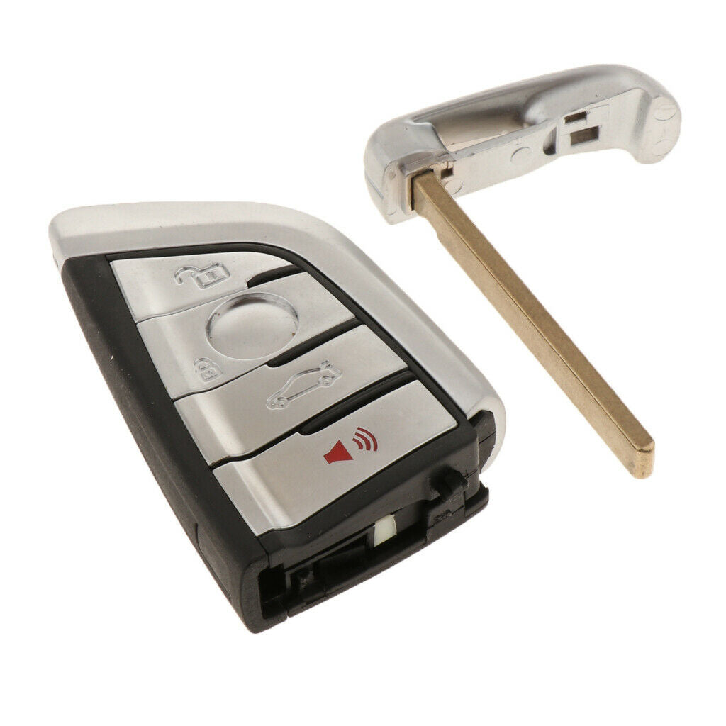 Blade Style Shell Smart Remote Key Case Fob 4 Button for BMW X5/X6