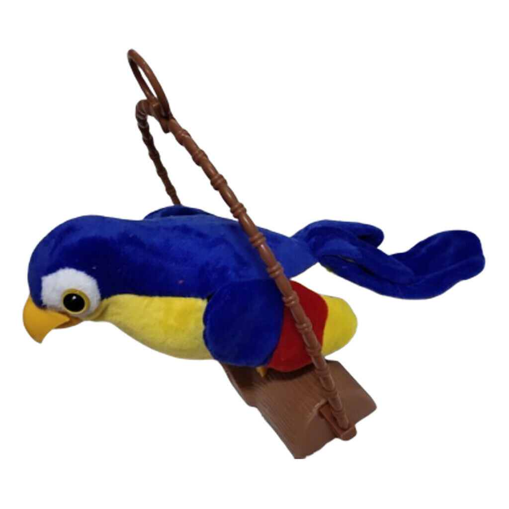 Funny Electric Pet Plush Talking Repeat What You Say Parrot Animal Toys