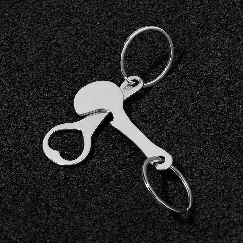 Accessories Decor Metal Keychain Key Hook Shopping Cart Token Substitute Coin