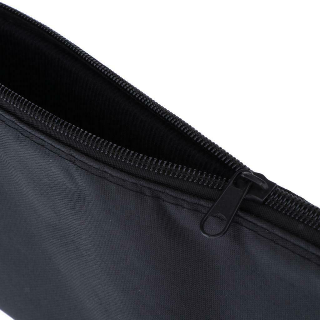 5Pcs Microphones Protect Zipper Bags Soft Pouches Oxford Cloth Black 31x11cm