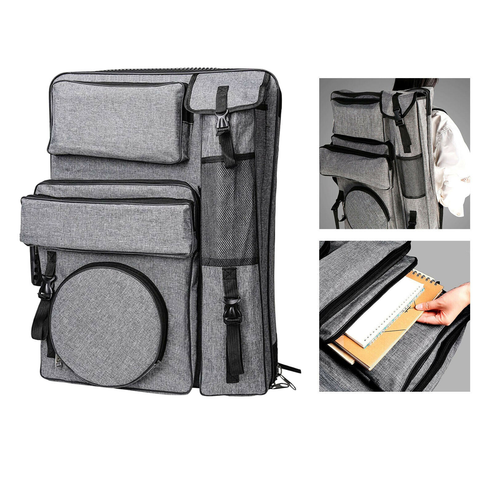 Artist Portfolio Sketching Painting Backpack Tote Draw Board Handbag Case