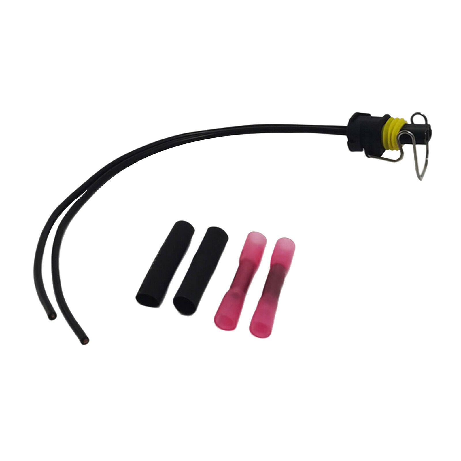 2 Wire Fuel Injector Connector & Crimp Splices Set for Caterpillar C7 C9