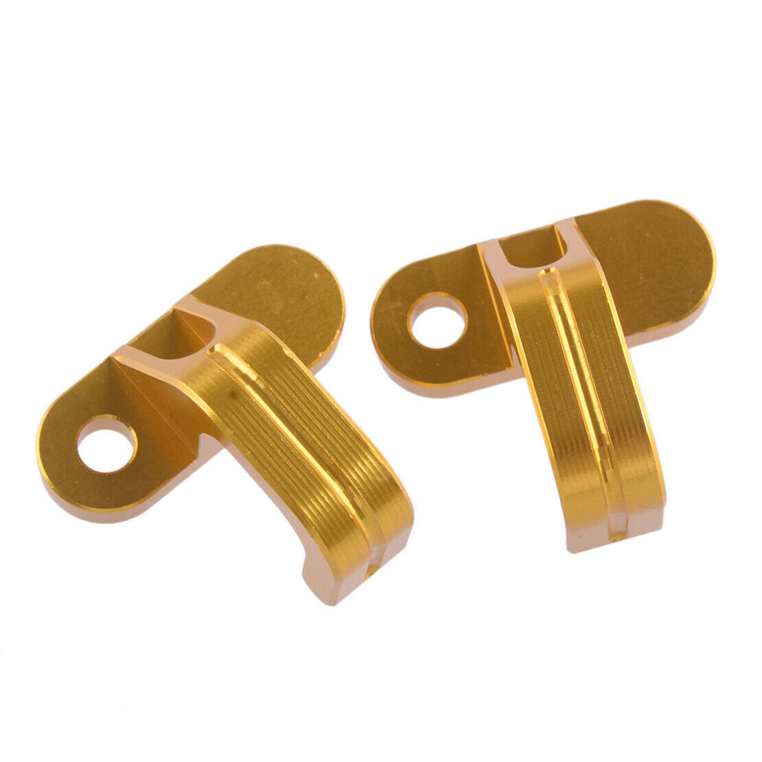 2Pcs Golden Rear Brake Line Hose Snap Clamp Fit For Suzuki RM125 RM250 DRZ400SM
