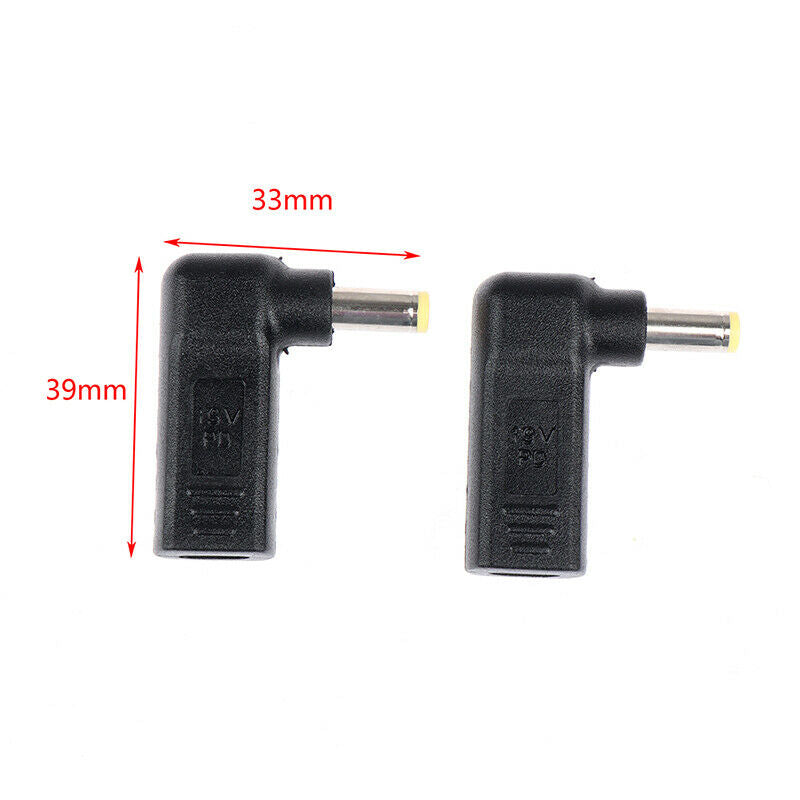 1Pc 90 Degree USB 3.1 Type-C Bus To 5.5*2.5mm DC Power Supply Plug Conver.l8