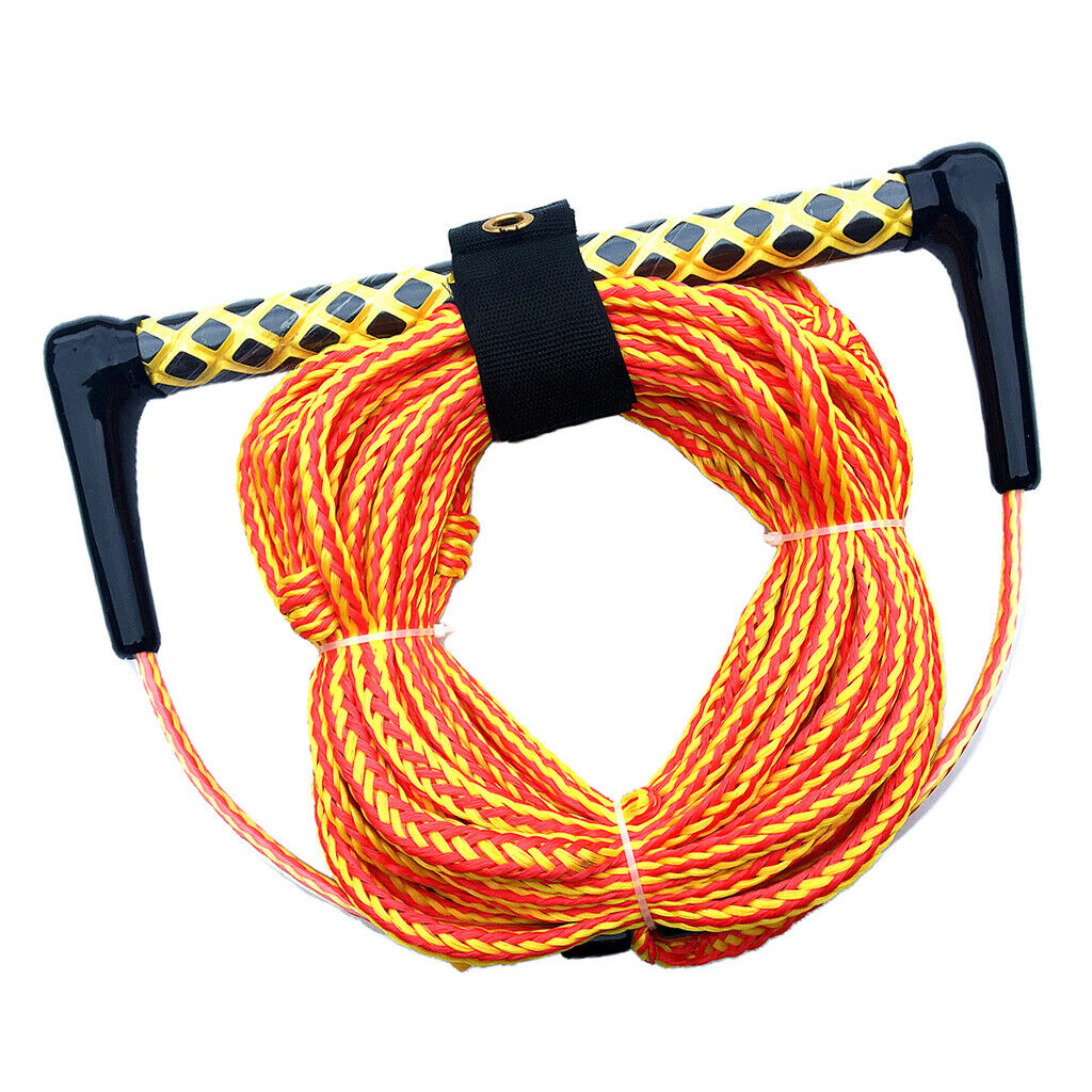2X Water Skiing Rope Knee Board Wakeboard Surfing Tow Trow Ropes Line   Orange