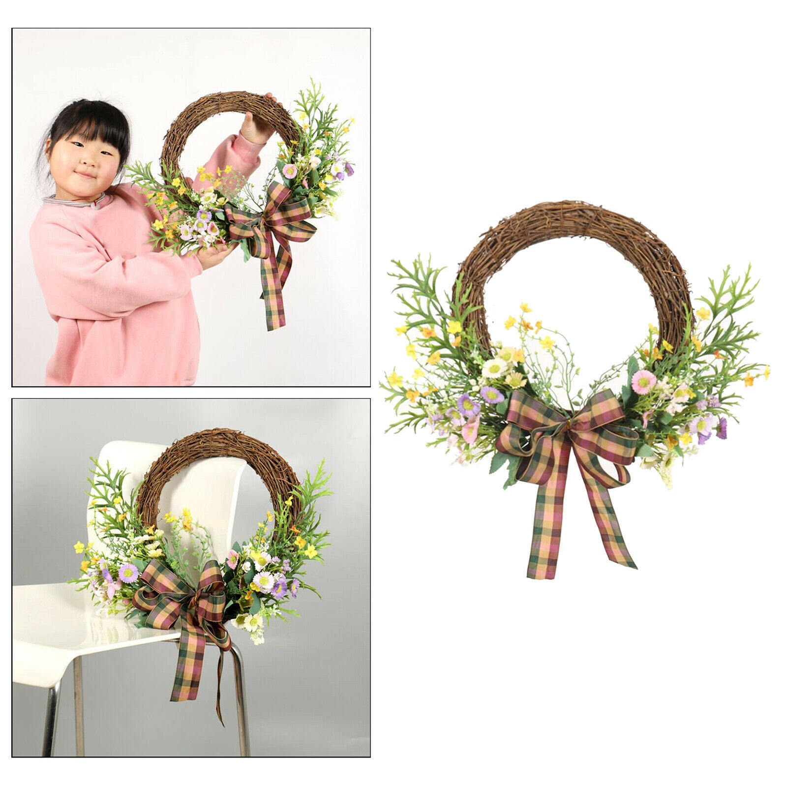 Nordic Wreath Outdoor Garland for Bedroom Wall Celebration Party Decor