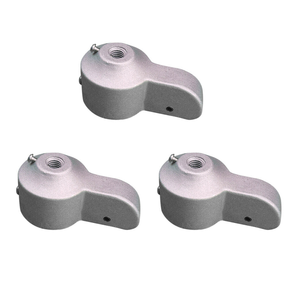 3 Pieces Flagpole Stationary Truck Pulley 2'' Outside Diameter Cap Style