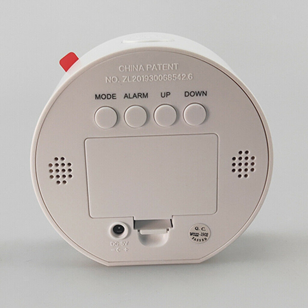 2x Digital LED Alarm Clock Multi-function Clock for Bedroom Office Elders