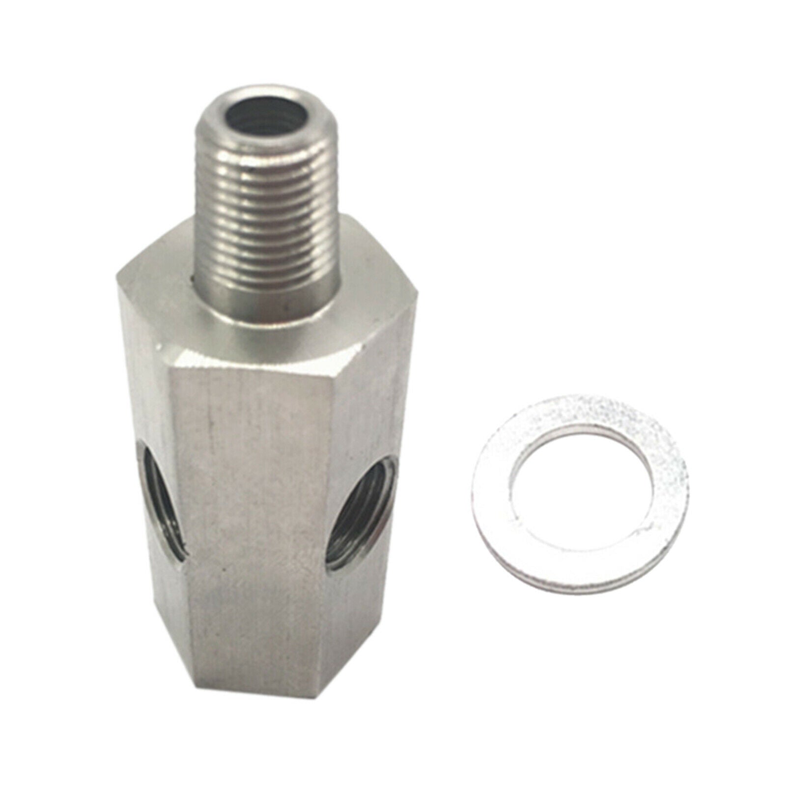 Stainless Steel 1/8in BSPT Oil Pressure Sensor Tee to NPT Adapter Parts