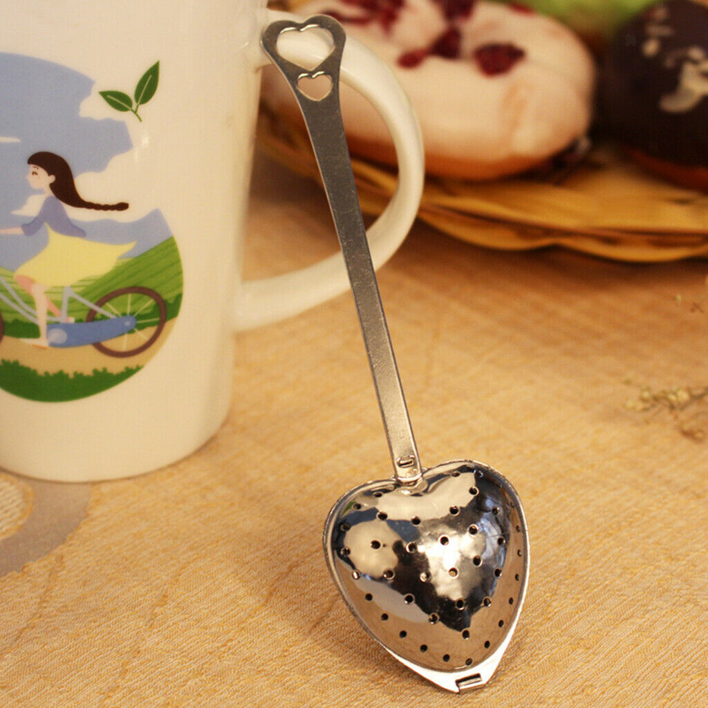 Stainless Steel Heart Shaped Tea Infuser For Loose Leaf Tea and Mulling Spices